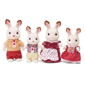 Calico Critters, Famille de Lapin marelle - Poupées - Jouets à Collectionner