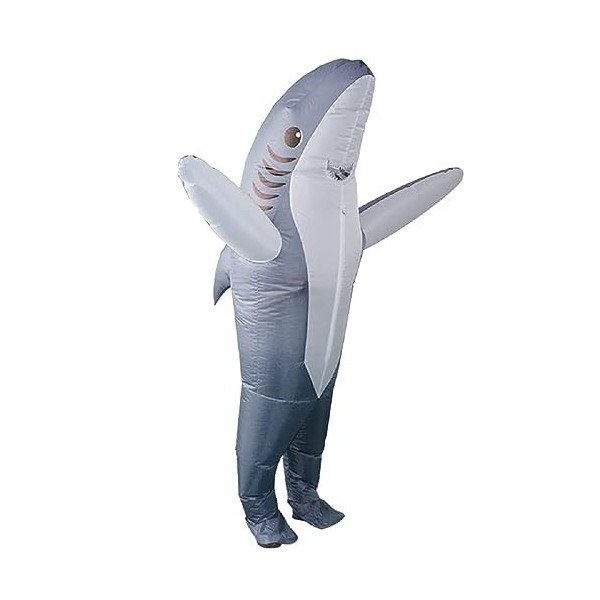 Blbcyny Costume de requin de dinosaure inflammable pour adultes et enfants - Costume amusant pour cosplay, fête, festival, Ha