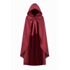 Regenboog Cape de chaperon rouge de 109.2 cm pour femme, cape rouge avec capuche surdimensionnée pour filles, costumes dHall