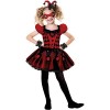 amscan Costume Arlequin Rouge Mignon - 8-10 Ans - 9903545-1 pc