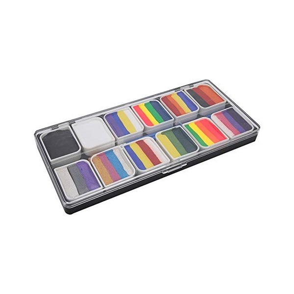 Kit de peinture corporelle pour le visage, kit de peinture corporelle, 12 couleurs, maquillage pour enfants, maquillage de th