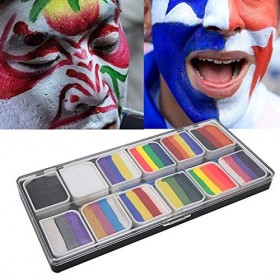 Kit de peinture corporelle pour le visage, kit de peinture corporelle, 12 couleurs, maquillage pour enfants, maquillage de th