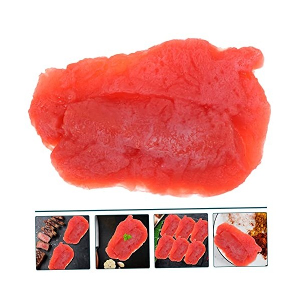 Warmhm 5 Pièces Imitation Porc Enfants Ensemble De Jeu Aliments pour Tout-Petits Fille Modèle De Nourriture De Viande Accesso