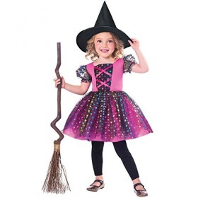 GIRLS RAINBOW WITCH COSTUME - TODDLER 1 - 2 YEARS 