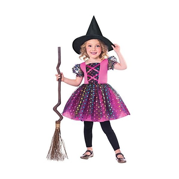 GIRLS RAINBOW WITCH COSTUME - TODDLER 1 - 2 YEARS 