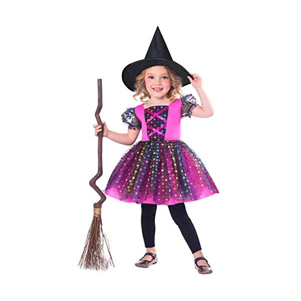 GIRLS RAINBOW WITCH COSTUME - TODDLER 1 - 2 YEARS 