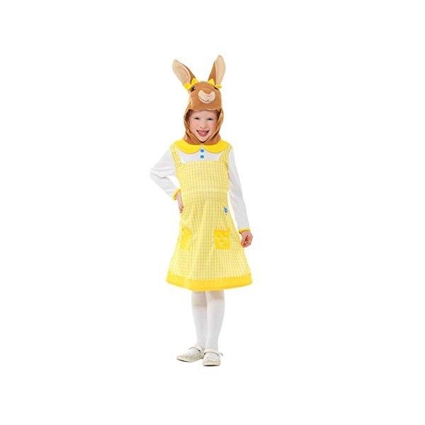 Peter Rabbit, Cottontail Deluxe Costume, Yellow, with Dress & Attached Character Hood, T1 