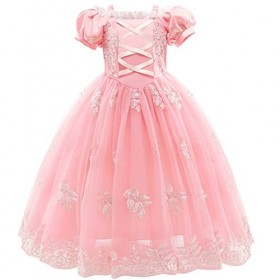Cendrillon Déguisement Filles - Enfants Cendrillon Robe Cinderella Princesse Costume Carnaval Cosplay Halloween Partie Noël S