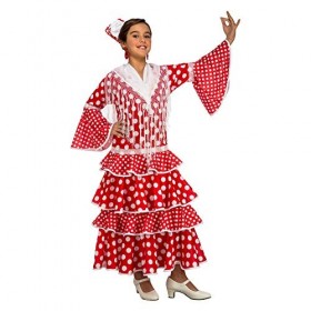 My Other Me – Kostüm Flamenco Sevilla für Mädchen, rot Costumes vivants 10-12 ans rot