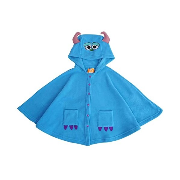 CosplayStudio Cape à capuche Monster Sullivan pour enfant - Bleu - Taille : 120 cm