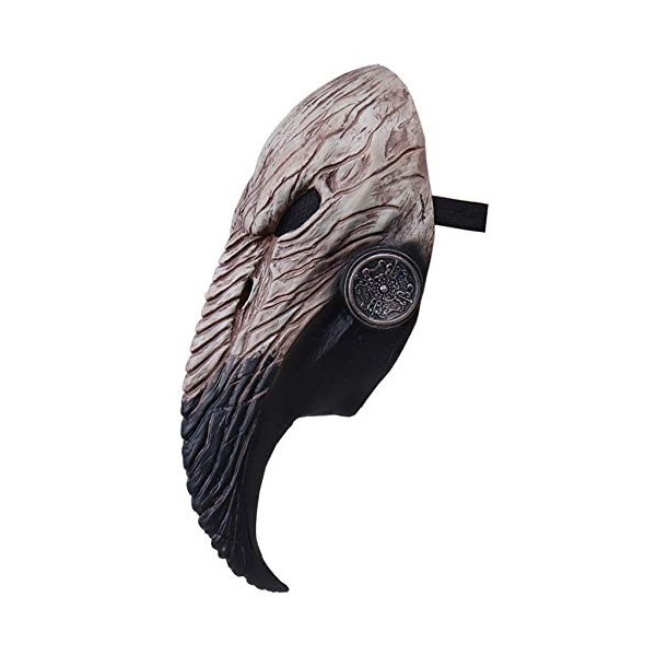 Masque médiéval steampunk en latex pour adulte, idéal pour Halloween ou cosplay