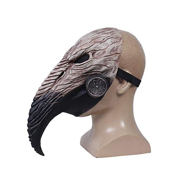 Masque médiéval steampunk en latex pour adulte, idéal pour Halloween ou cosplay