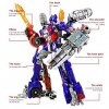 Jouets Transformers, Figurines daction pour Enfants, Jouet de Figurine daction de Transformation 2 en 1, Robot de Voiture d