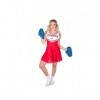 Karnival Costumes- Cheerleader Costume Déguisement, Women, 81224, Red, XS