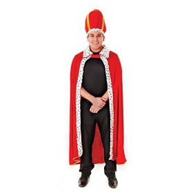 Bristol Novelty- King Ac733&nbsp;Robe et Chapeau de Roi, Multicolore, 42-44-Inch