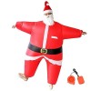 Costume gonflable Costume Santanta Costume Somann pour les enfants Costume de Santa Fund Santa Full Body Suit Père Père Noël 