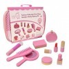 Teamson Kids Trousse Faux Maquillage Enfant Fille Jouet Imitation cosmétique 10 Accessoires Rose TK-W00010