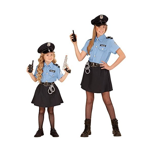 "POLICE OFFICER" shirt, skirt, belt, hat - 158 cm / 11-13 Years 