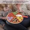 Wandisy Cadeau de Juillet Ensemble de Jouets de Bricolage de Nourriture de Pizza en Bois Veg, Jouets de Jeu de rôle pour Les 