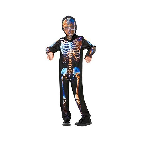 Rubie´s-Official Skeleton Glow Déguisement, Boys, 3004289-10, multicolore