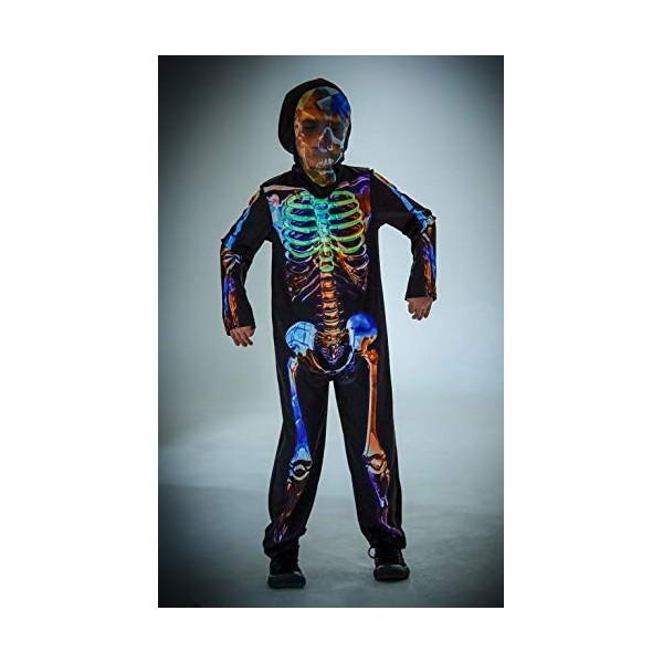 Rubie´s-Official Skeleton Glow Déguisement, Boys, 3004289-10, multicolore