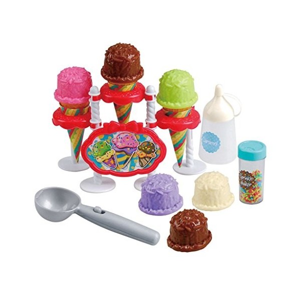 Playgo Ensemble de jeu pour enfants fille garçon Ice Cream Parlor 23 pièces