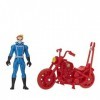 Marvel Hasbro F6544 Legends Series Retro 375 Collection, Figurine Ghost Rider de 9,5 cm avec véhicule, dès 4 Ans, Multicolore