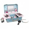 Smoby - My Beauty Vanity - Valise Beauté pour Enfant - Coiffure + Onglerie + Maquillage - 13 Accessoires - 320148 Bleu 760032