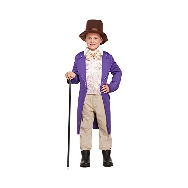 Labreeze Costume dusine de Chocolat pour Enfant Charlie Boys Willy Wonka