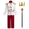 IBTOM CASTLE Deguisement Garcon Déguisement Prince Charmant Halloween Enfants Prince Médiéval Costume Noël Carnaval Cosplay F