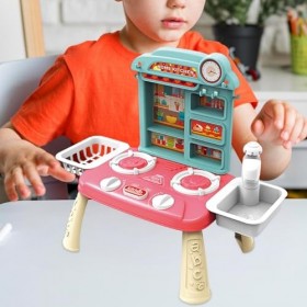 Sharplace Jouets dévier de Cuisine, Robinet de Travail et Vaisselle, Ensemble de Jeu de Cuisine, Lavage, Jouet avec Eau Cour