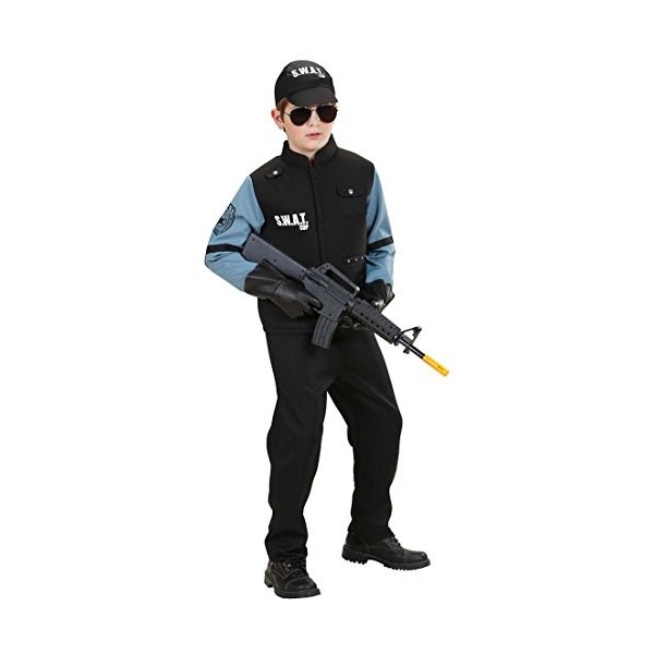 Déguisement Policier Enfants Costume Enfant S.W.A.T. S 128 cm 5-7 Ans Habits Infantile unité spéciale soirée à thème Police T