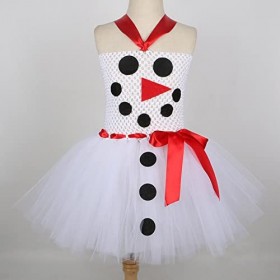 IMEKIS Costume de Père Noël pour Enfants Filles Costume de Noël de lElfe du Renne et du Bonhomme de Neige Robe Sans Manches 