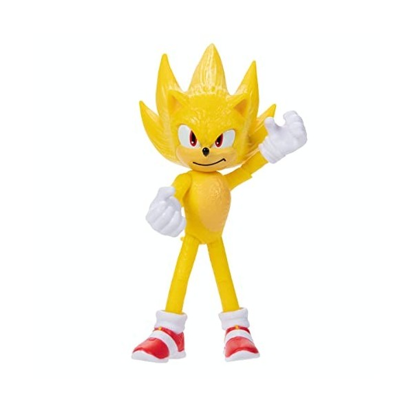 Sonic The Hedgehog 2 Movie - 41497 - Figurine articulée 10cm - Personnage Super avec émeraude