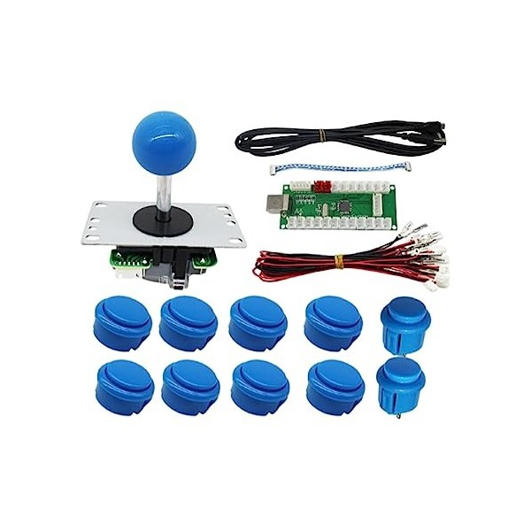 vreplrse Arcade Joystick Pièce remplacée Boutons de Jeu Fabrication soignée Fournitures de Jeu Professionnelles Sensibilité A