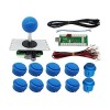 vreplrse Arcade Joystick Pièce remplacée Boutons de Jeu Fabrication soignée Fournitures de Jeu Professionnelles Sensibilité A