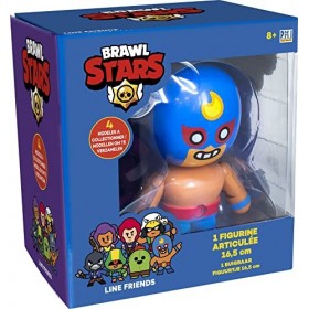 Brawl Stars - 1 Figurine Articulée 16,5 Cm - El Primo - Personnages de Jeux Vidéos - Dès 8 ans - Lansay