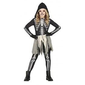 FIESTAS GUIRCA Déguisement Pirate Fantôme Squelette Fille 7-9 Ans