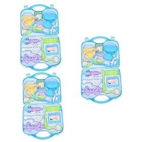 ibasenice 42 Pièces 1 Filiment Jouet De Simulation De Paternité Accessoires De Jeu De Rôle pour Enfants Valise pour Enfants T