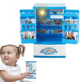 BUNIQ 5 pièces Réfrigérateur jouet | Simulation de cuisine miniature Réfrigérateur Maison de jeu Jouet | Jouet de cuisine de 