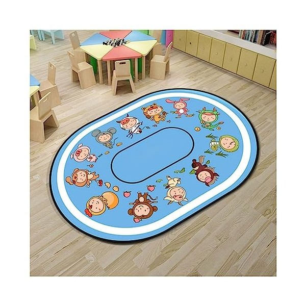 HAZARA Tapis De Jeu ABC Tapis pour Enfants, Numéro ABC Alphabet Graphics Tapis De Zone dapprentissage Éducatif, Tapis De Jeu