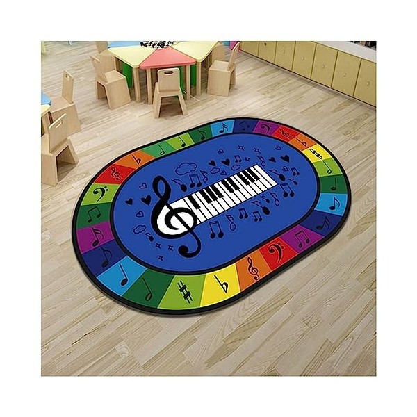 HAZARA Tapis De Jeu ABC Tapis pour Enfants, Numéro ABC Alphabet Graphics Tapis De Zone dapprentissage Éducatif, Tapis De Jeu