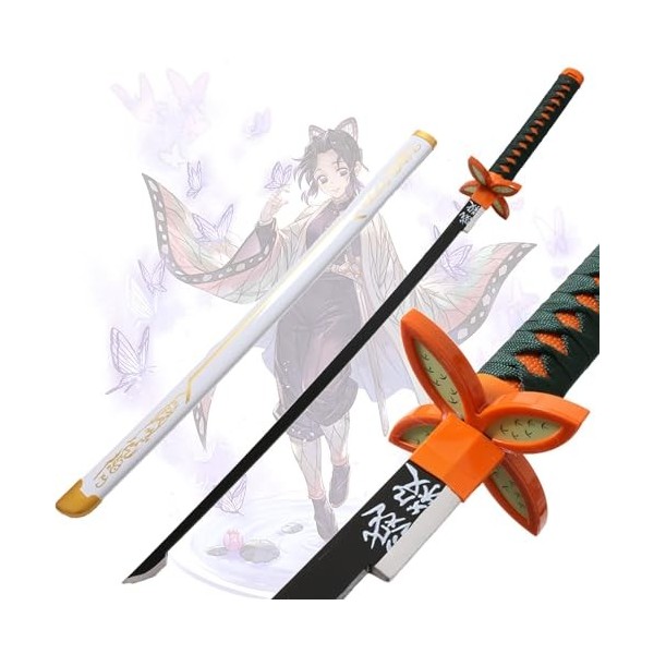 Demon Slayer Épée Katana Cosplay, 75cm/104cm Épée De Samouraï En Bois Avec Fourreau, Fait À La Main, Pour Fournitures De Fête