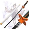 Demon Slayer Épée Katana Cosplay, 75cm/104cm Épée De Samouraï En Bois Avec Fourreau, Fait À La Main, Pour Fournitures De Fête