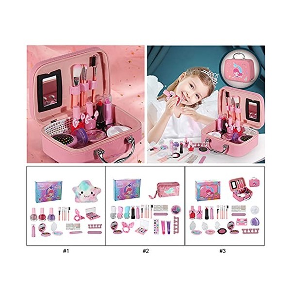 Ensemble De Maquillage Pour Filles Lavable Portable Professionnel