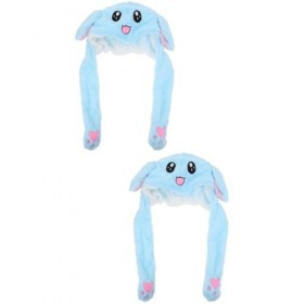 TOYANDONA 2 Pcs Lapin Airbag Casquette Bandeau Chapeau Cache-Oreilles Pour Enfants Lapin En Peluche Sautant Lapin Chapeau En 