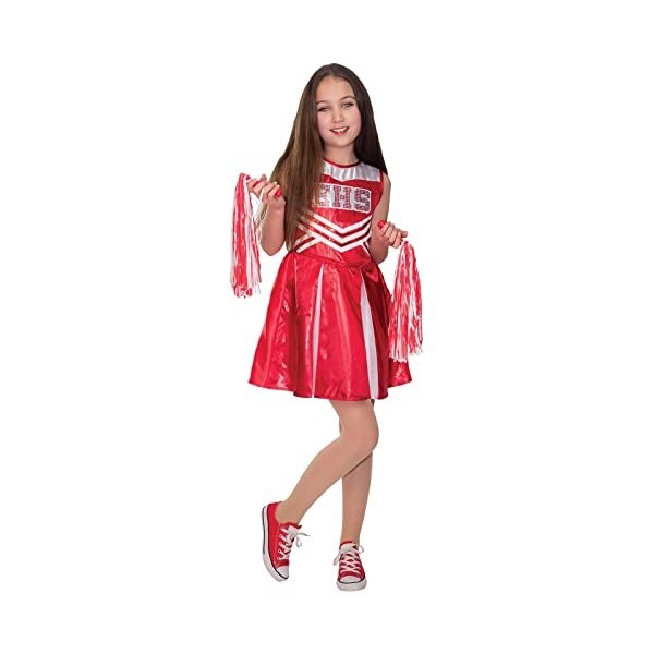 Rubies Cheerleader Cheerleader High School Musical Costume de pom-pom girl Disney pour fille Taille 3-4 ans 301086-S 