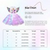 inlzdz Enfants Filles Robe Licorne Déguisement de Princesse Fée Tutu Robe avec Lumières LED Anniversaire Halloween Carnaval F