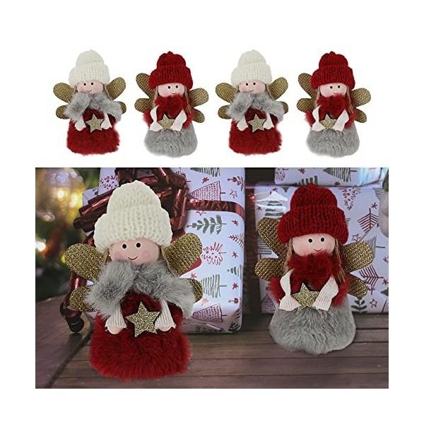 Cepewa Lutin de Noël - Rose - Hauteur : 120 cm - En métal et polyester - Décoration de Noël 1 lutin rose 