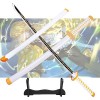 Épée En Demon Slayer Katana 76cm/104cm Épée De Samouraï Danime Japonais Lame En Bois Pour Agatsuma Zenitsu Cosplay Sabre, En